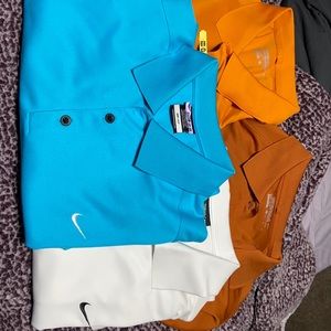 Nike Drifit Golf Shirts assorted colors